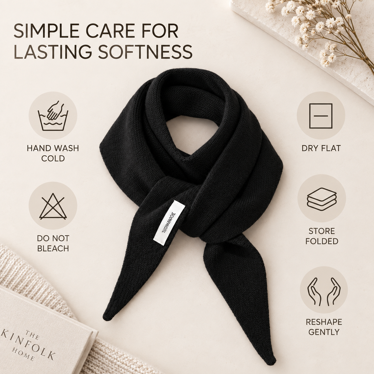 Nordspur | Wool Knit Triangular Scarf