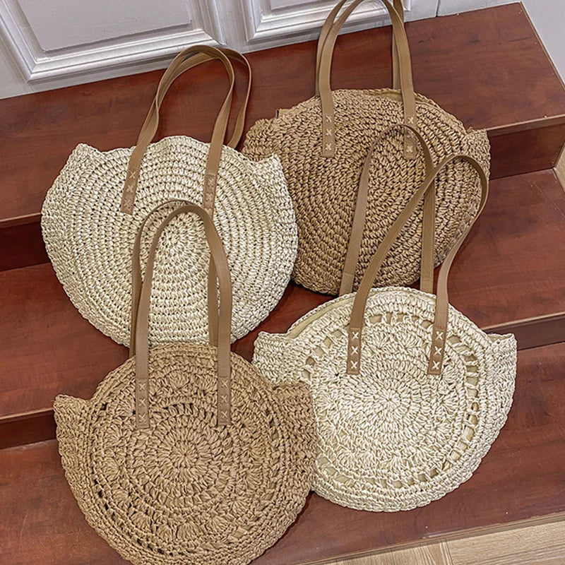 Nordspur | Wovea Round Woven Summer Tote Bag