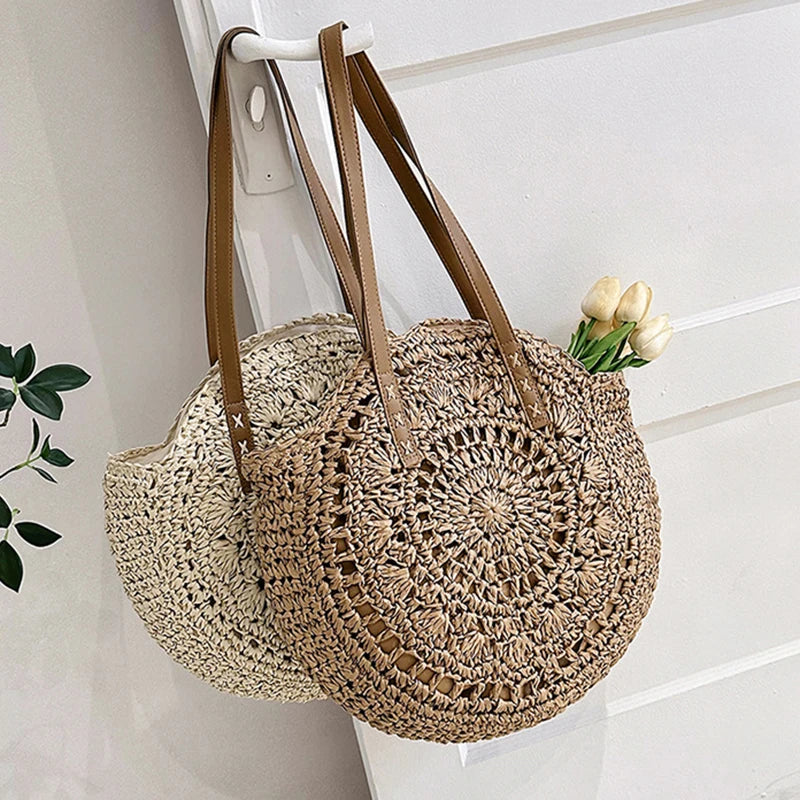 Nordspur | Wovea Round Woven Summer Tote Bag