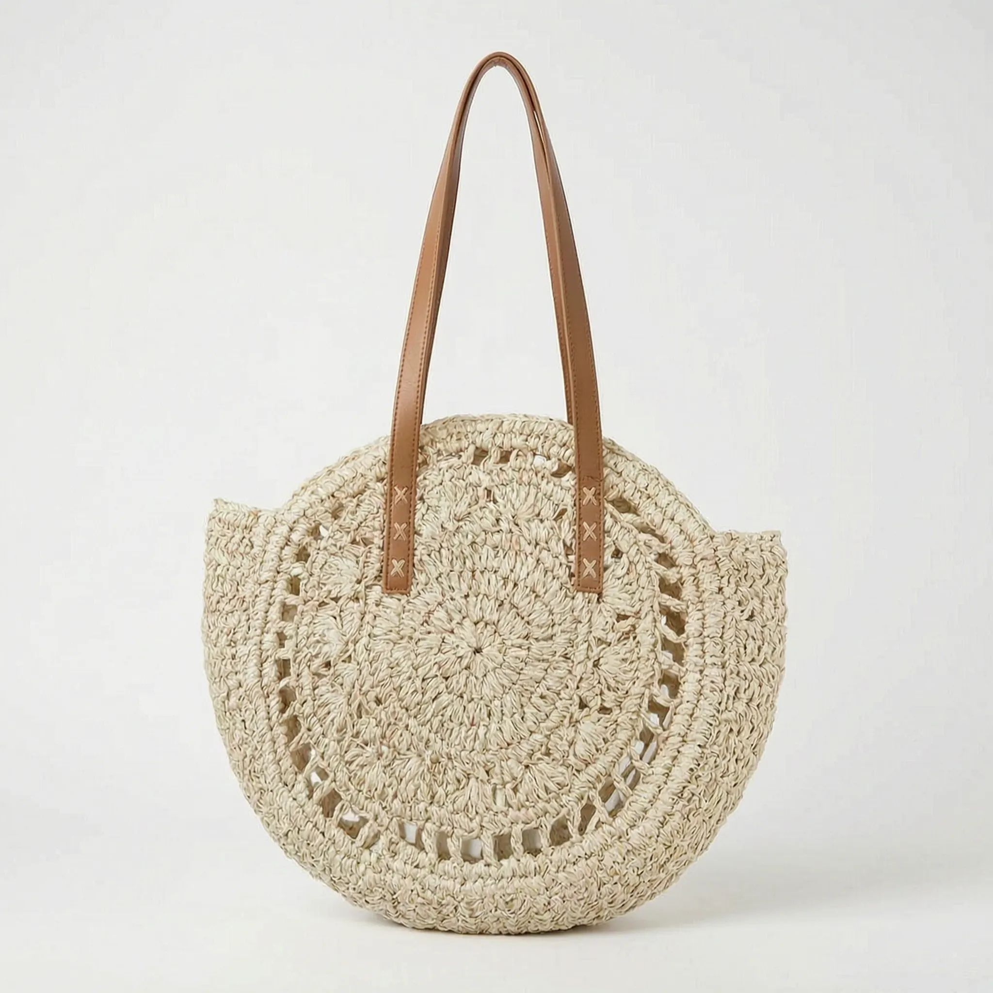 Nordspur | Wovea Round Woven Summer Tote Bag