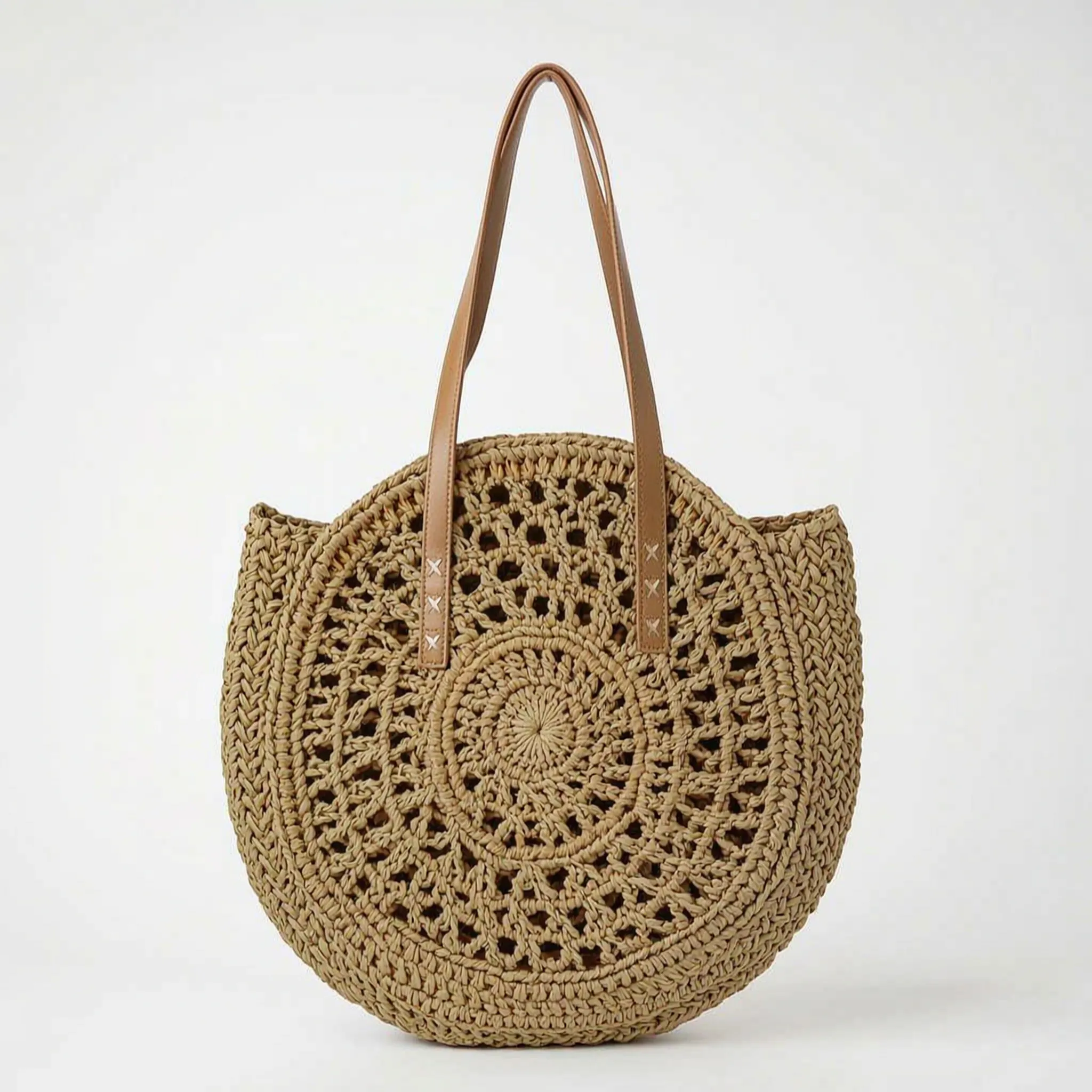 Nordspur | Wovea Round Woven Summer Tote Bag