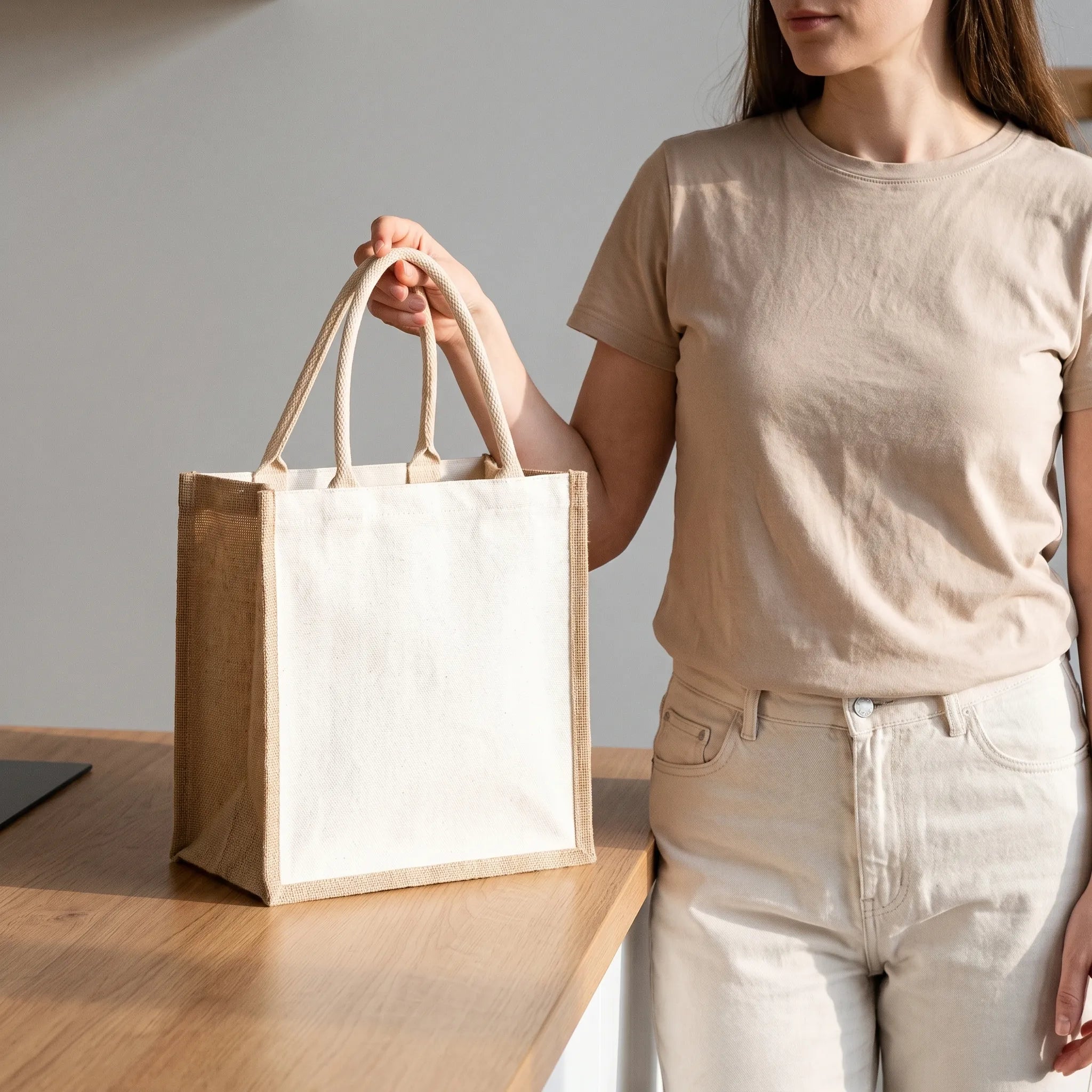 Nordspur | WovenCarry Two-Tone Woven Shopping Tote