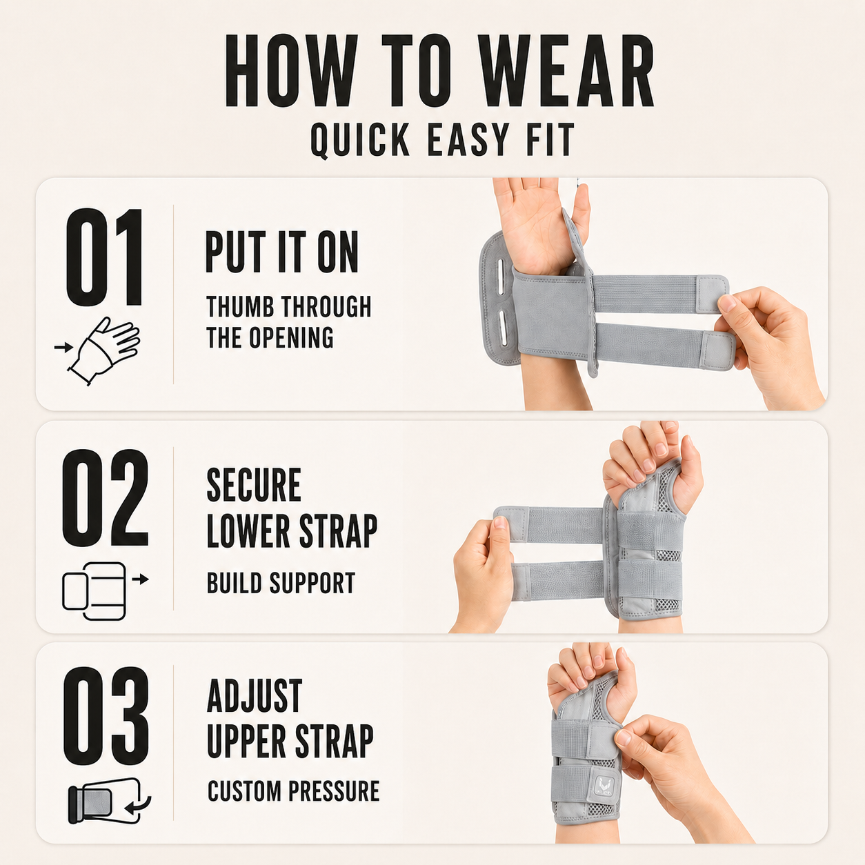 Nordspur | Wristalyn Half Finger Wrist Support