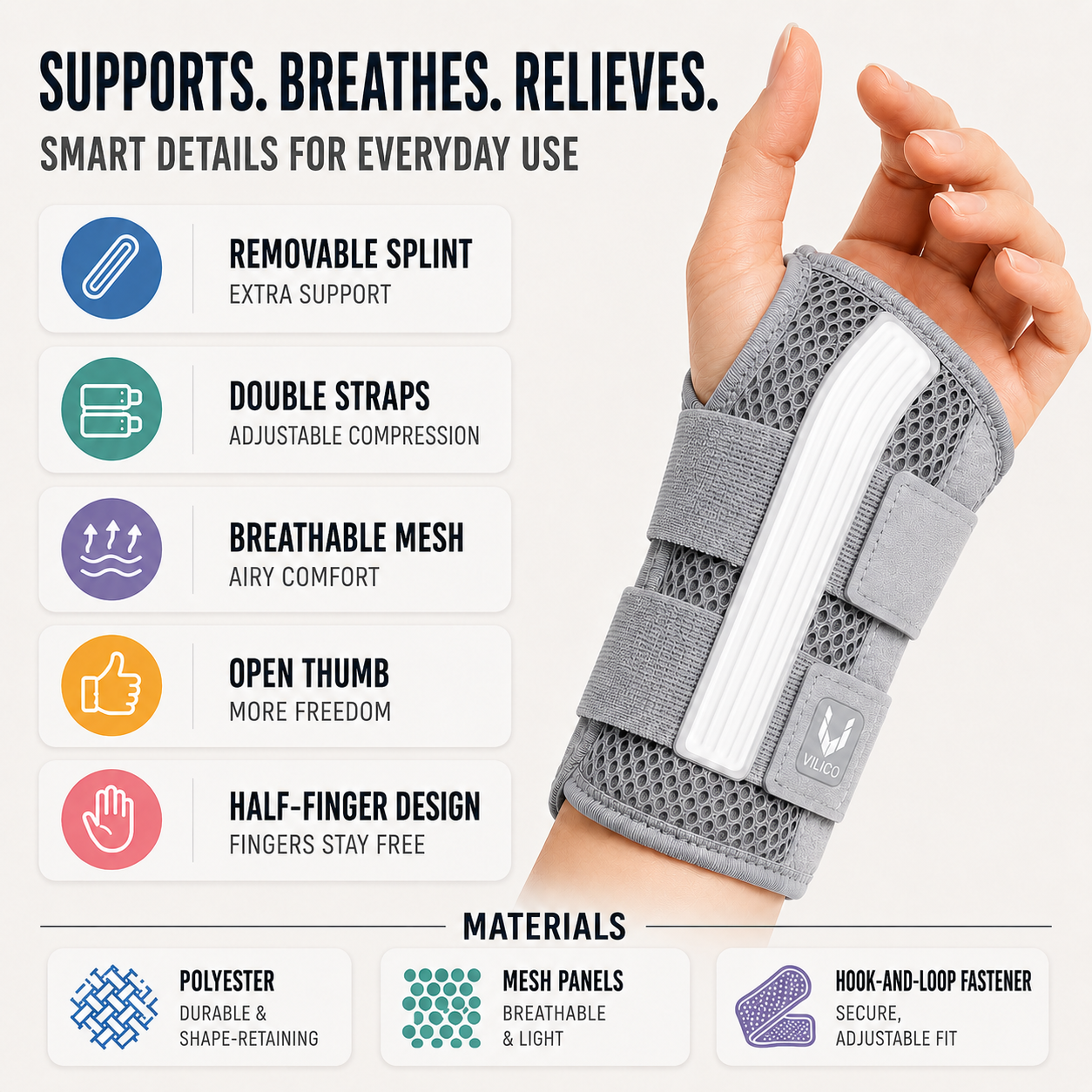 Nordspur | Wristalyn Half Finger Wrist Support