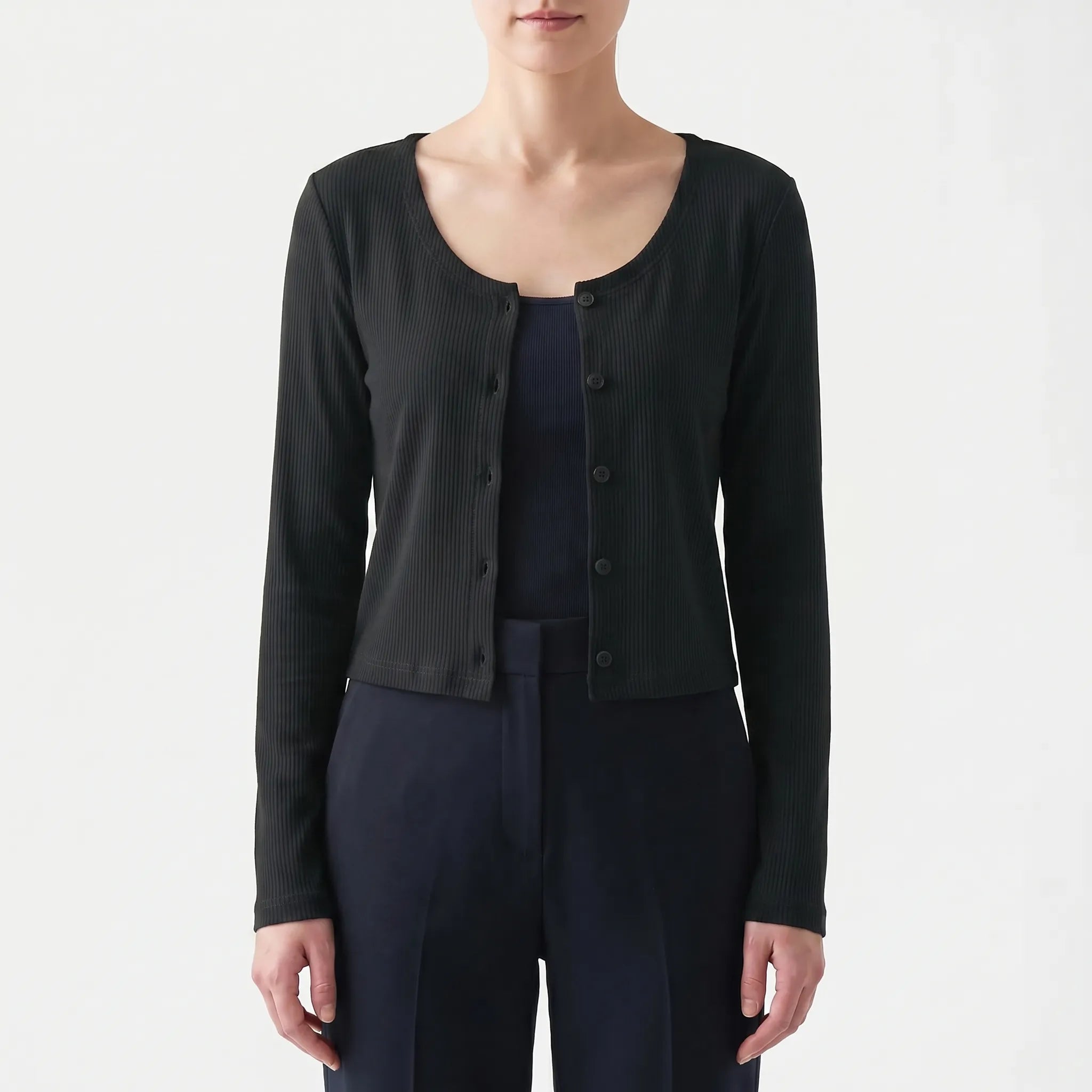Nordspur | Zephrina Ribbed Long-Sleeve Cardigan