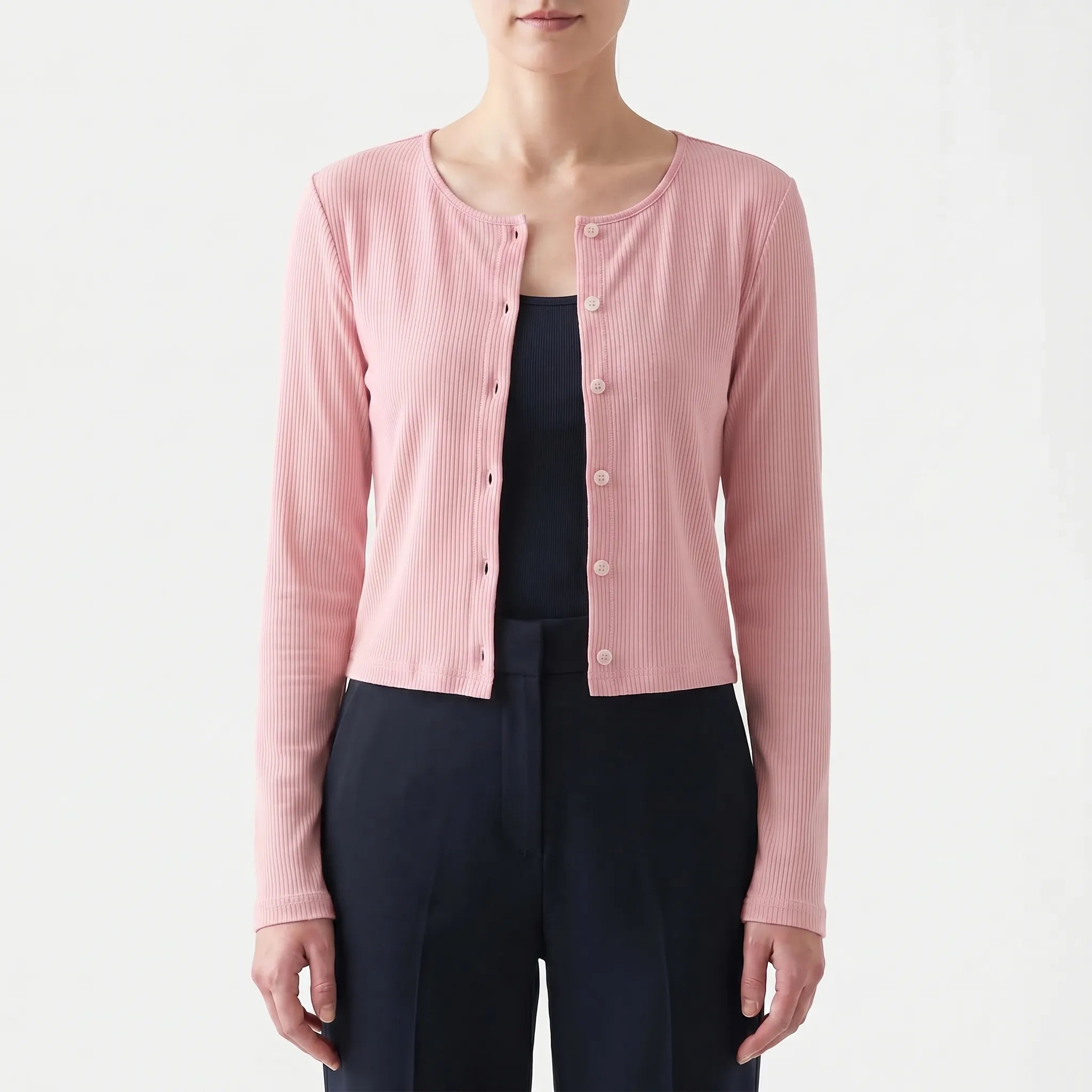 Nordspur | Zephrina Ribbed Long-Sleeve Cardigan