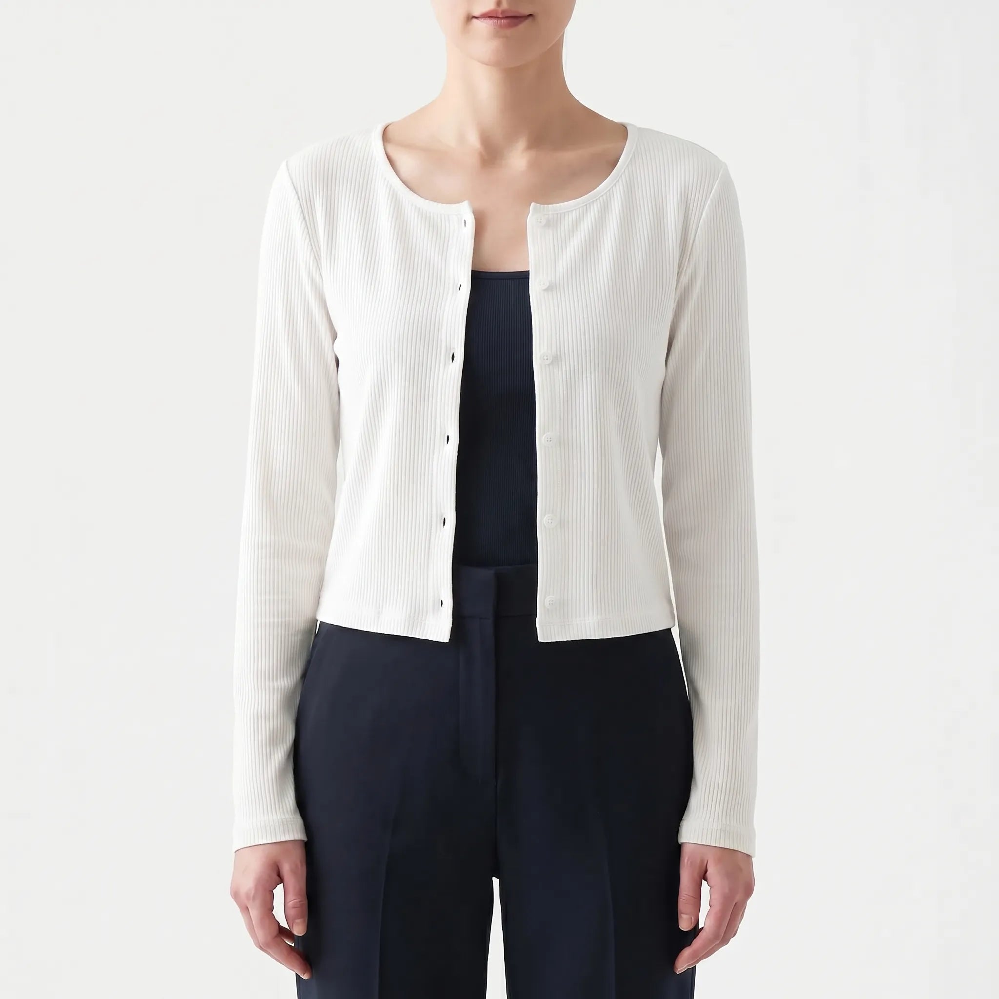 Nordspur | Zephrina Ribbed Long-Sleeve Cardigan