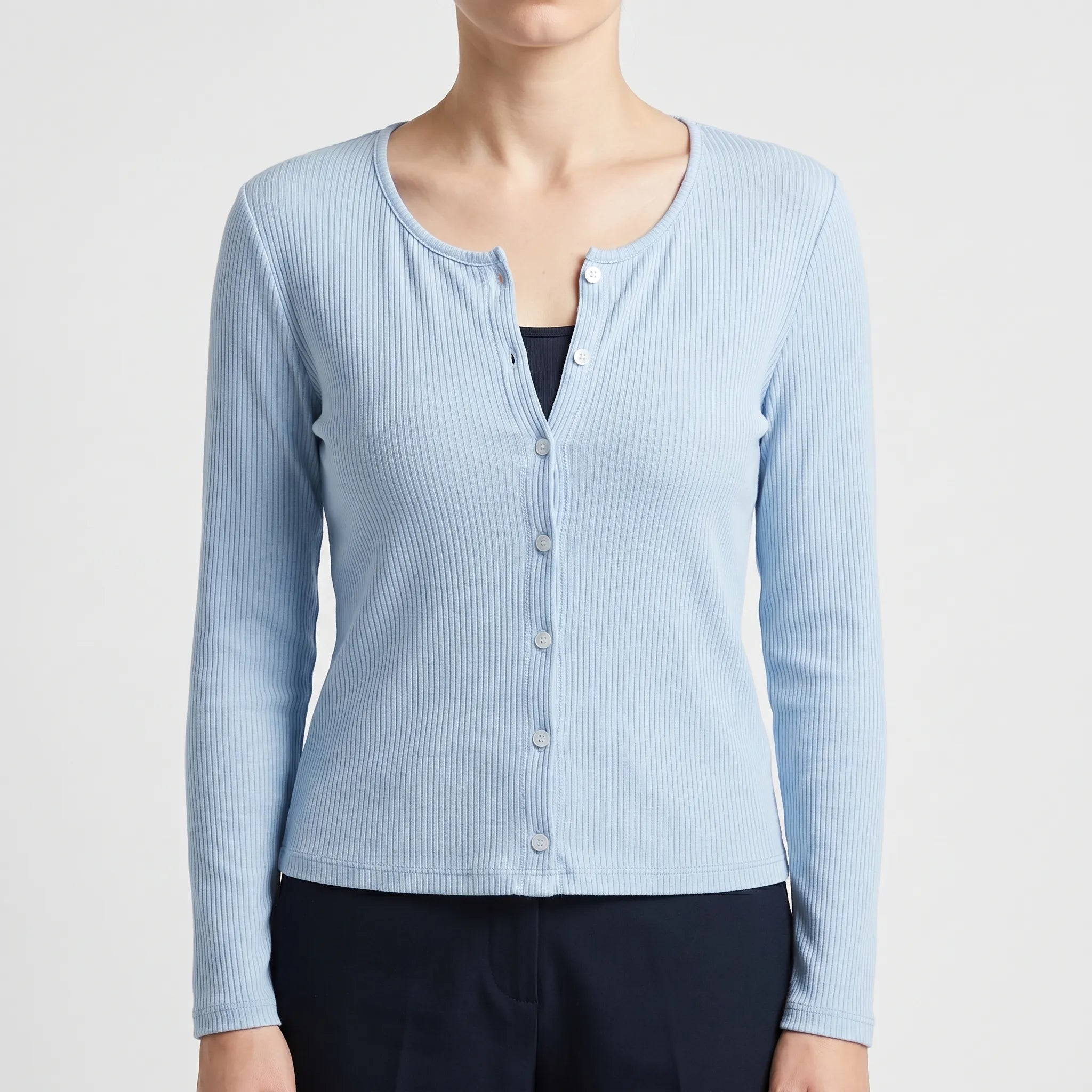 Nordspur | Zephrina Ribbed Long-Sleeve Cardigan