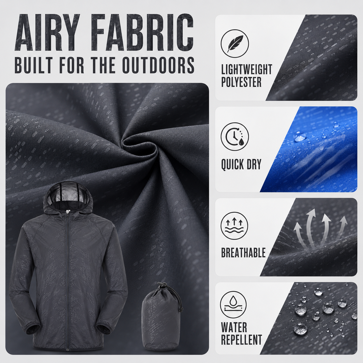 Nordspur | Zephyria Lightweight Hooded Windbreaker