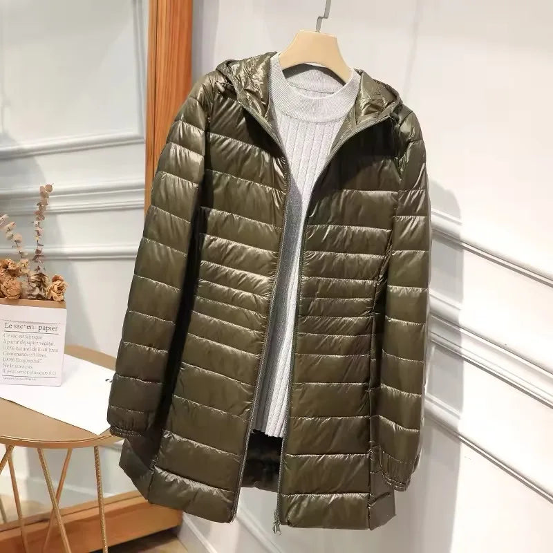 Nordspur | Zephyrine Women's Longline Hooded Puffer Jacket