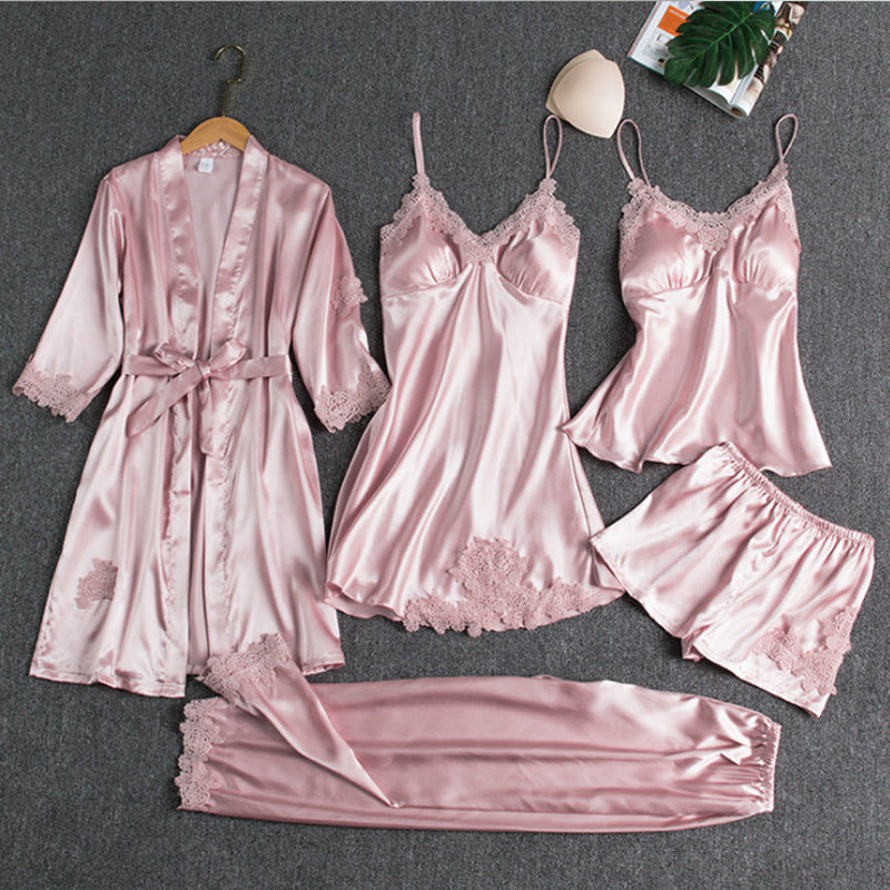 Elegant Five-Piece Pyjama Set