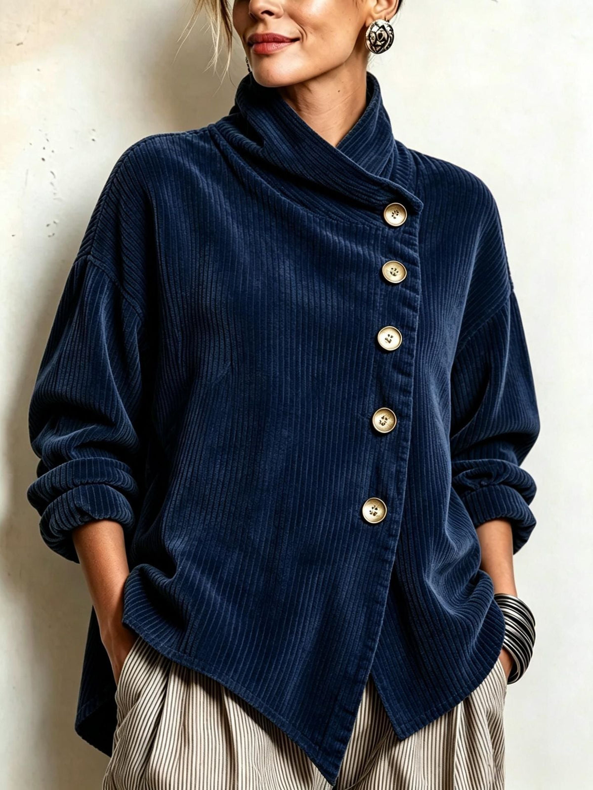 Colette Ribbed Corduroy Sweater