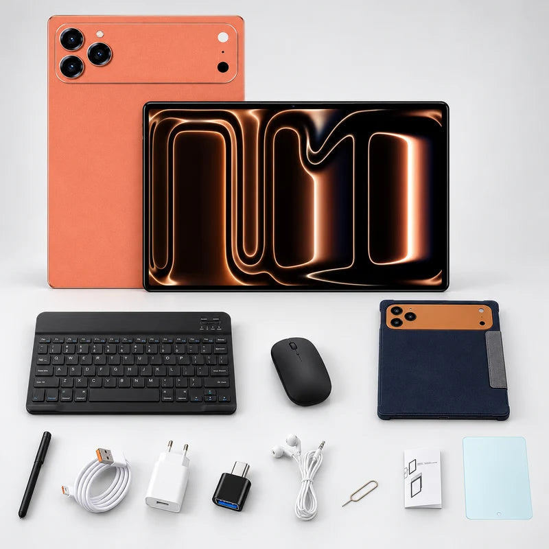 Nordspur | HK 18 PRO MAX Android Tablet – Dual SIM, 3G/4G, Keyboard & Mouse