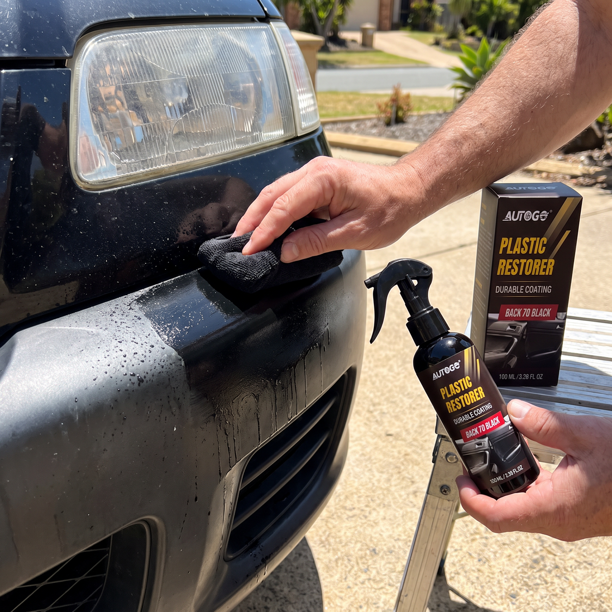 Car Plastic & Trim Restorer with UV Protection