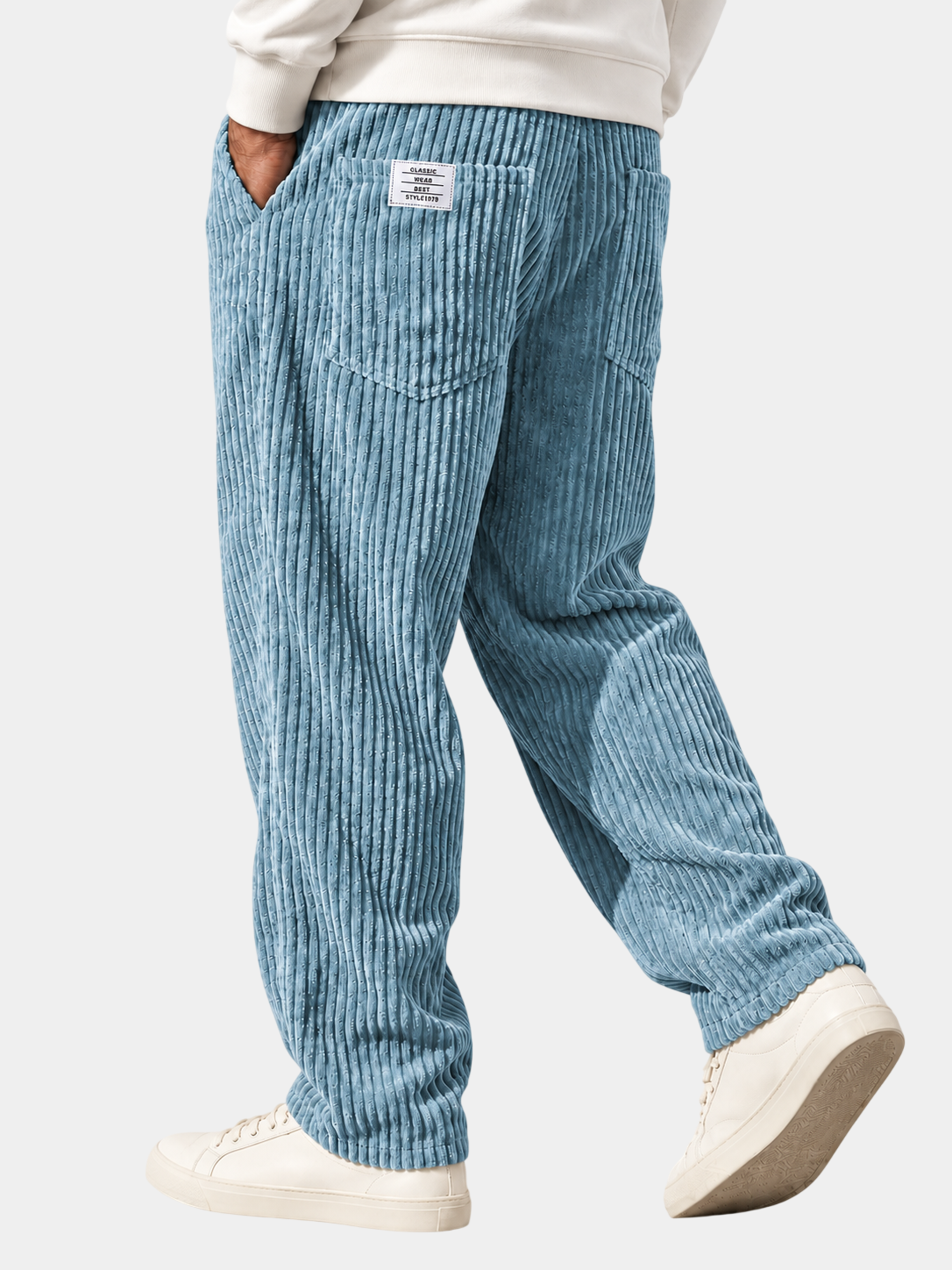 Relaxed Fit Thick Corduroy Drawstring Pants
