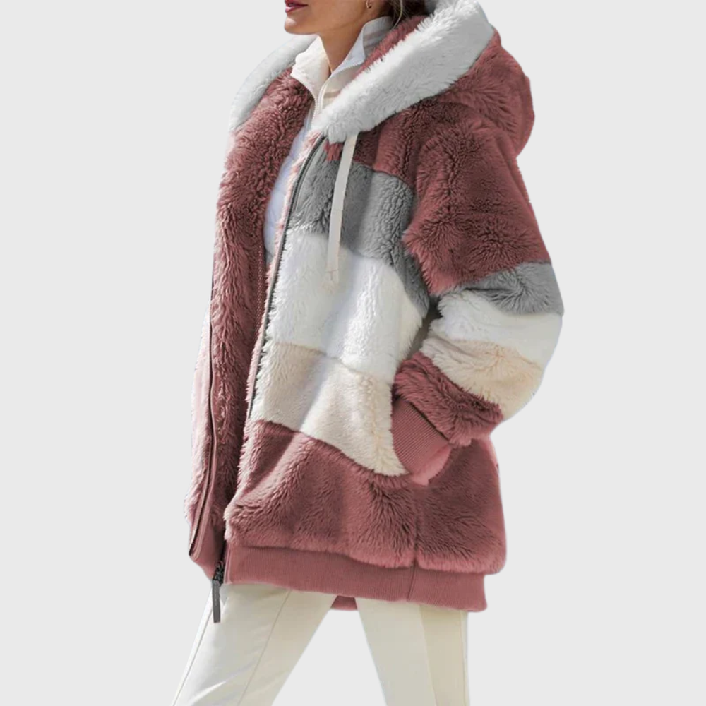 Elegant Multicolor Warm Puffer Jacket