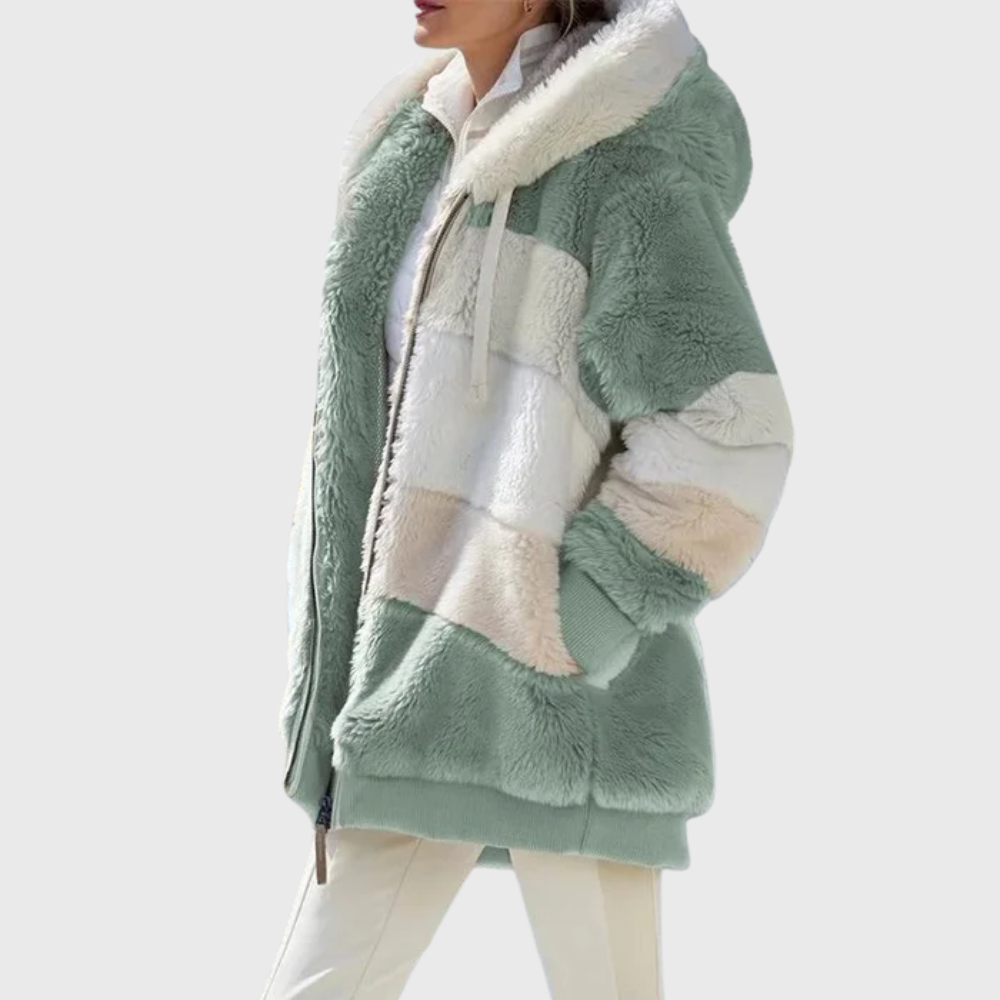 Elegant Multicolor Warm Puffer Jacket
