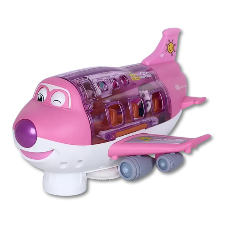 Electric Airplane with Lights, Music & Obstacle Avoidance