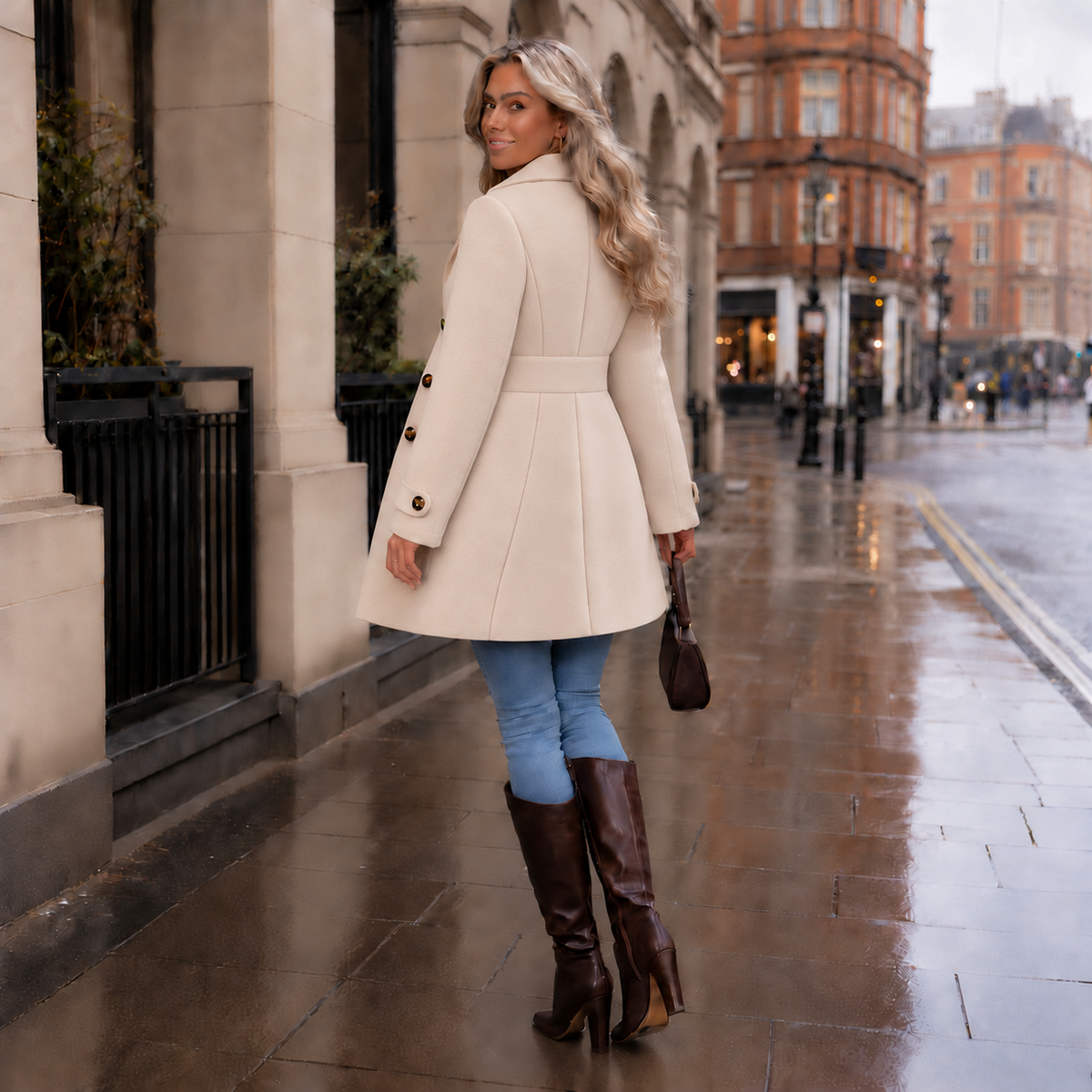 Belted Tailored Blend Trench Coat