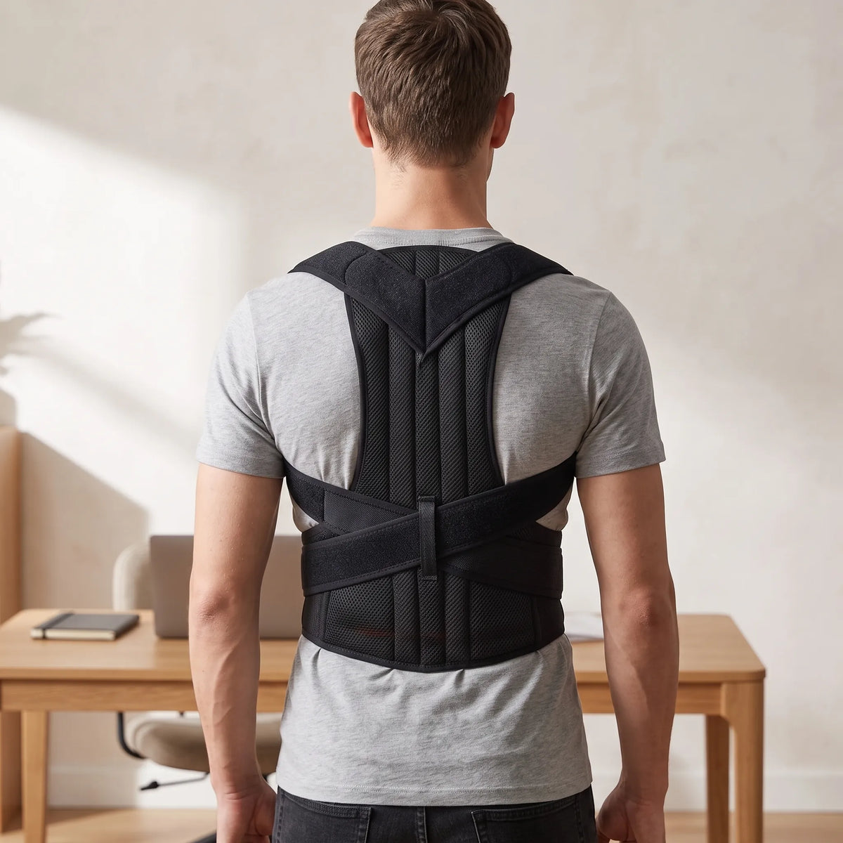 Posture Corrector To Wear Under Clothes | Adjustable Back Brace