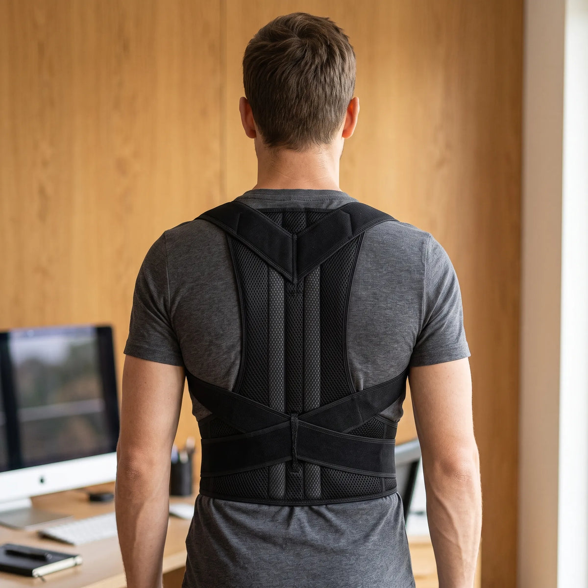 Posture Corrector To Wear Under Clothes | Adjustable Back Brace