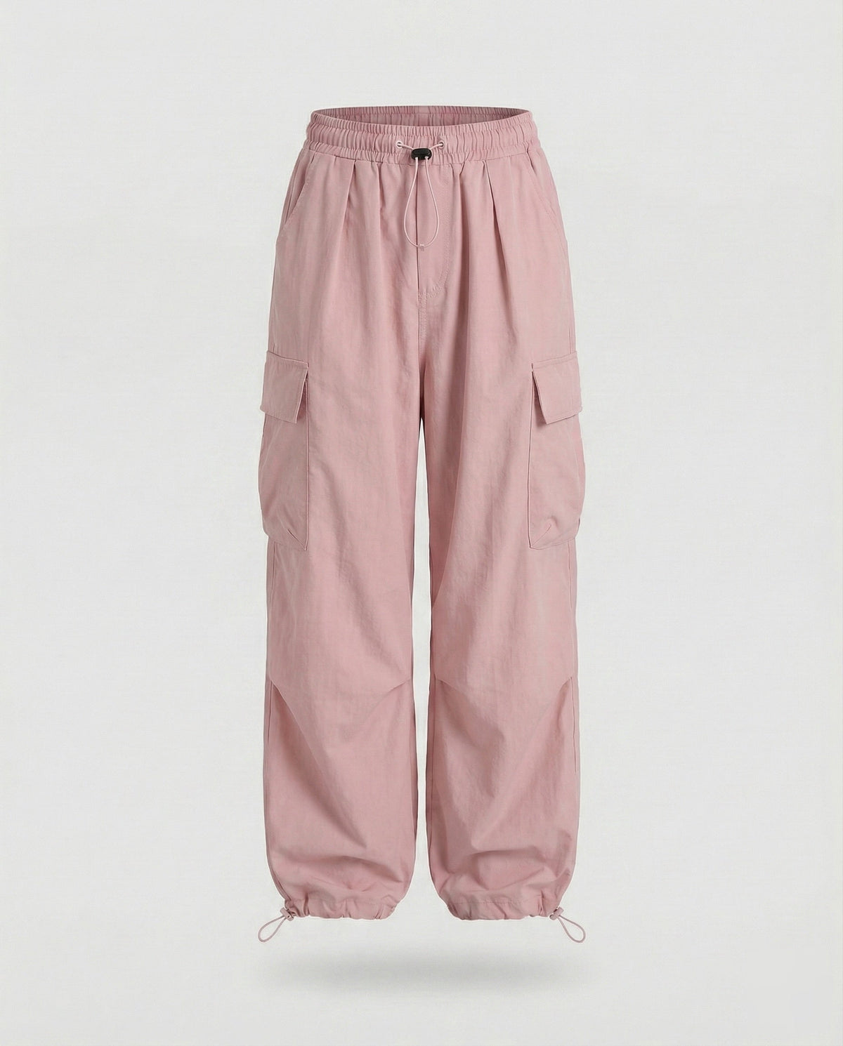 Women's Military Drawstring Blend Balloon Cargo Trousers