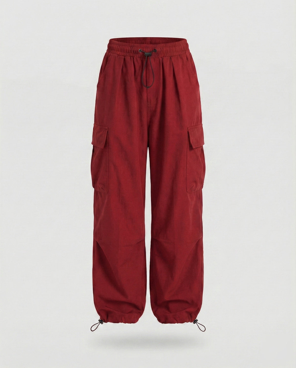 Women's Military Drawstring Blend Balloon Cargo Trousers