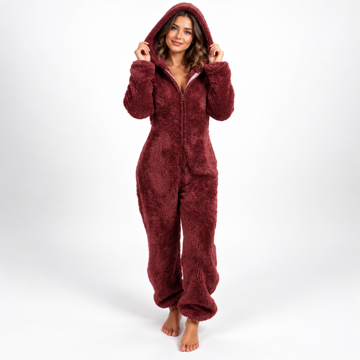 Nordspur | CozyLuxe Onesie Women's Fleece Jumpsuit with Zip