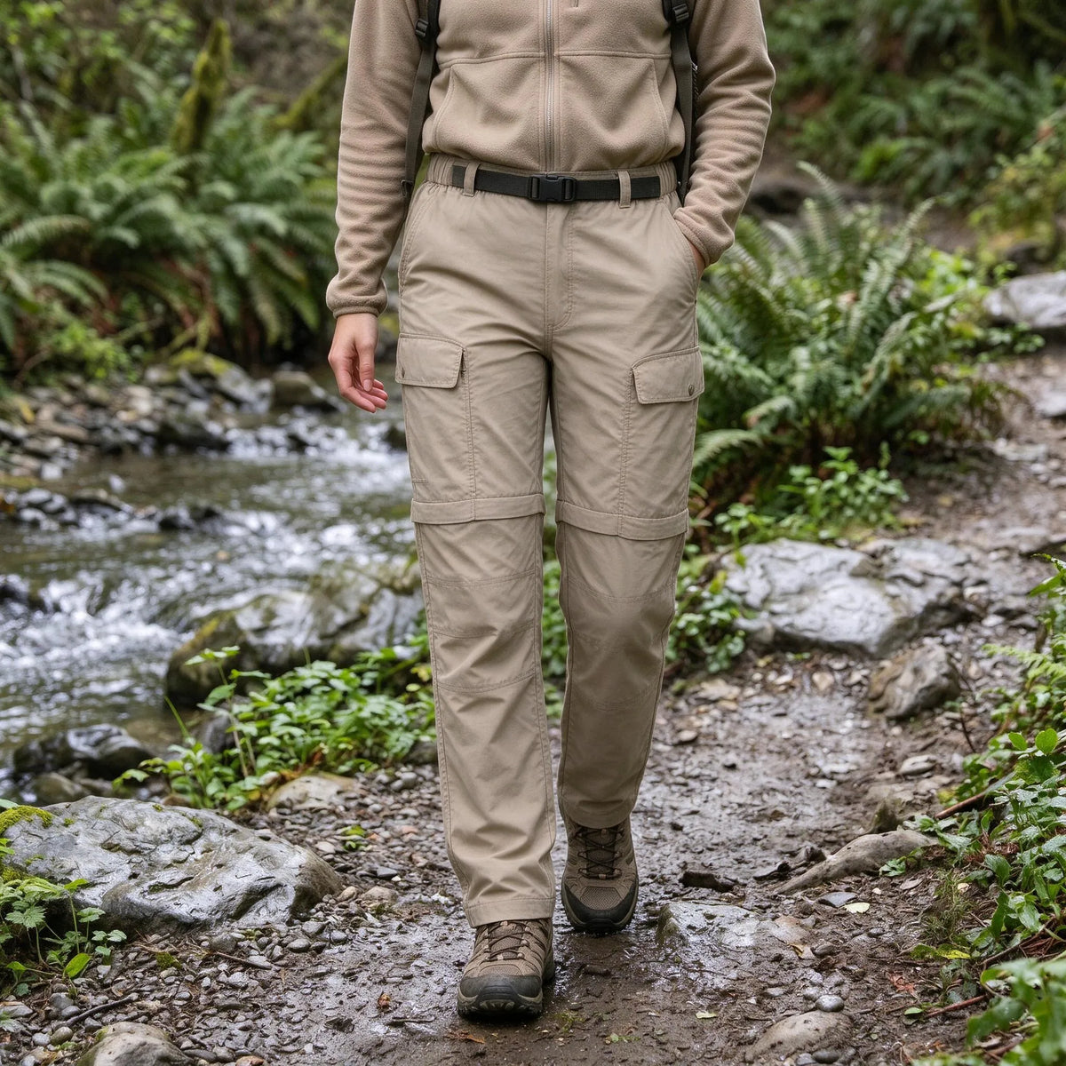 Quick Dry Hiking Trousers | Lightweight Zip-Off Cargo Design