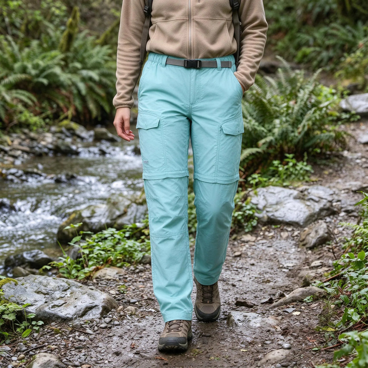 Quick Dry Hiking Trousers | Lightweight Zip-Off Cargo Design