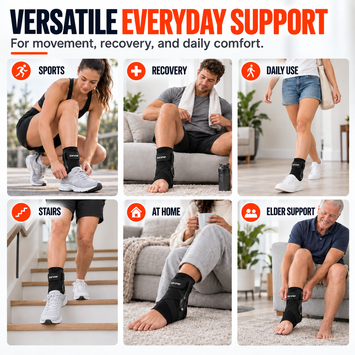 Rapid Setup Low Profile Ankle Stabiliser