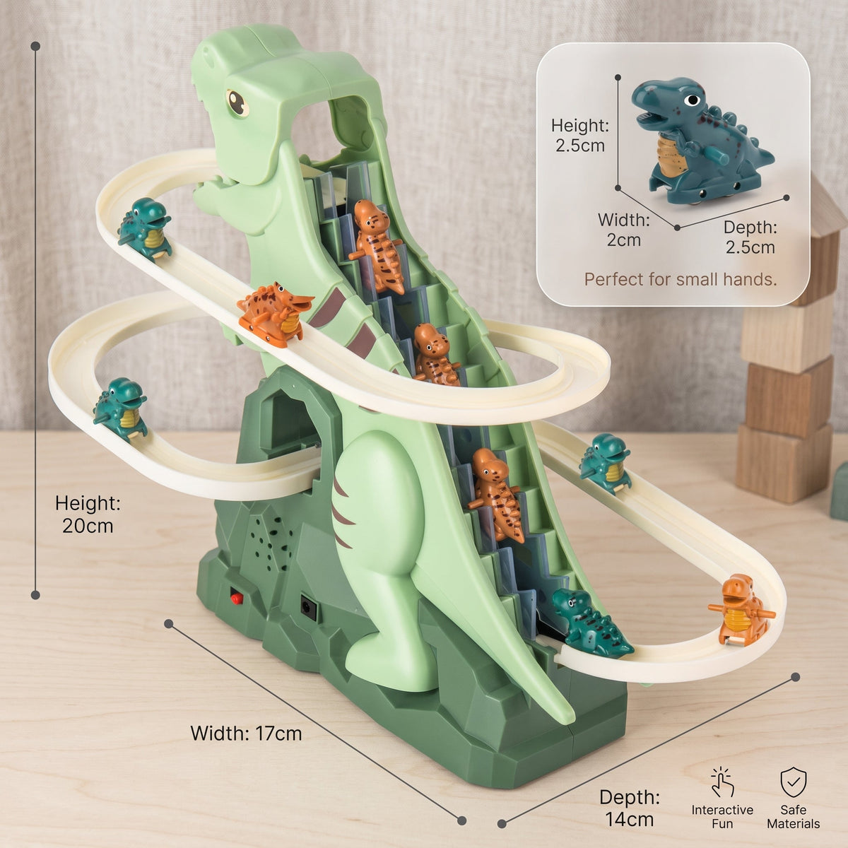 Dinosaur Roller Coaster Track Toy