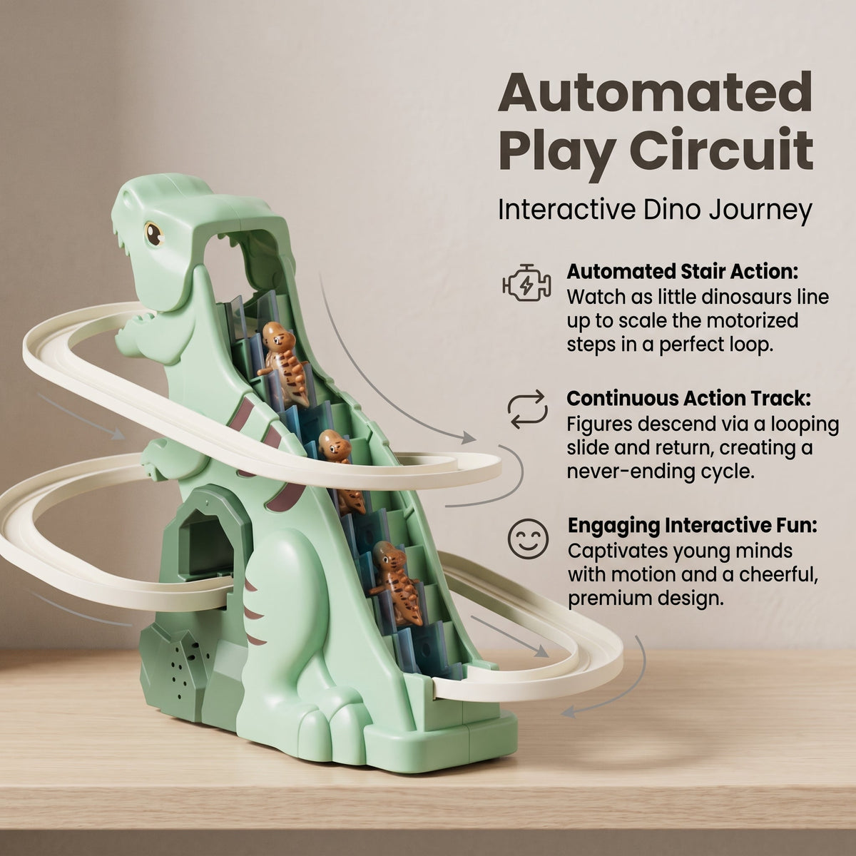 Dinosaur Roller Coaster Track Toy