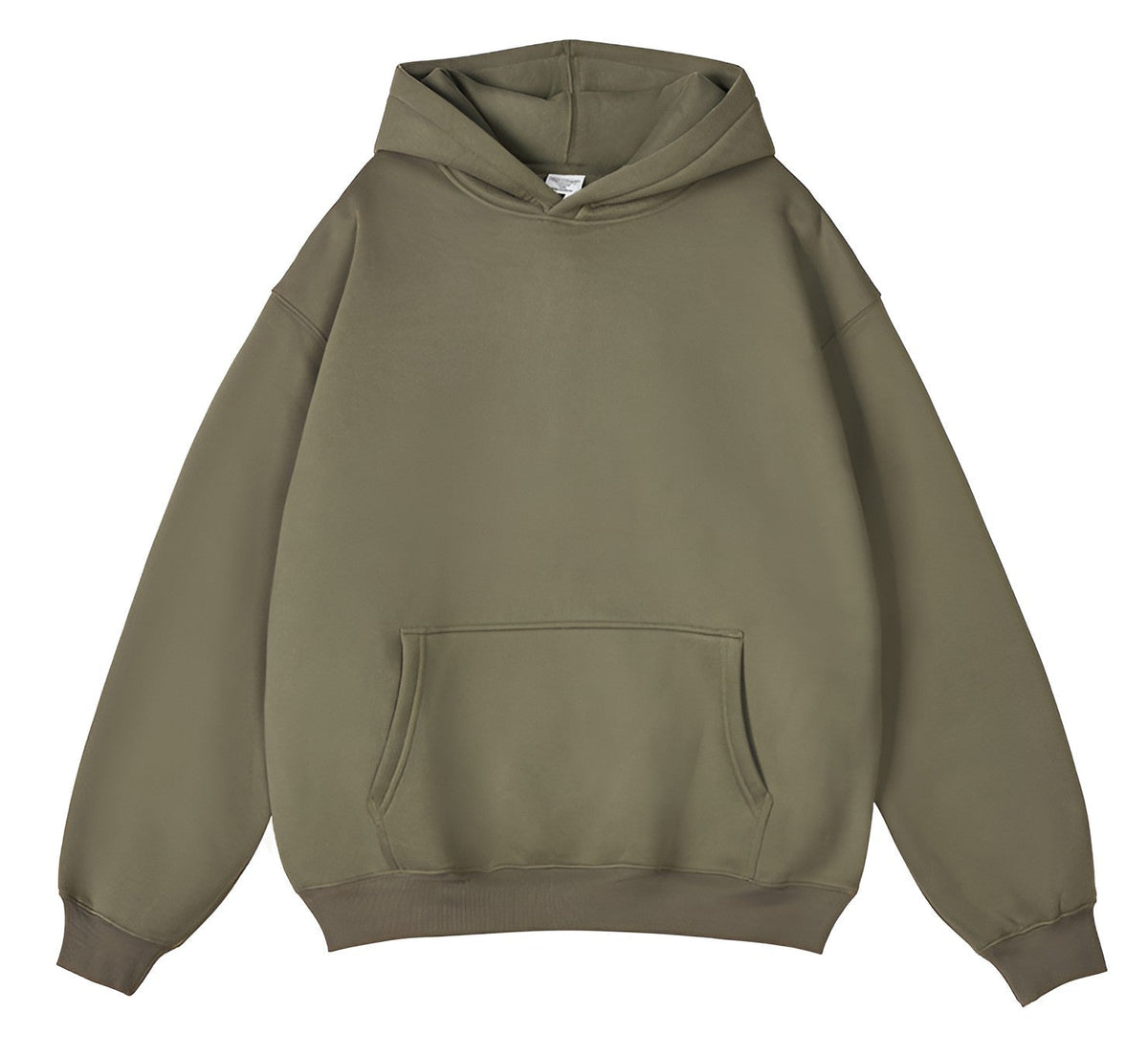 Relaxed Men's Pullover Hoodie With Kangaroo Pocket