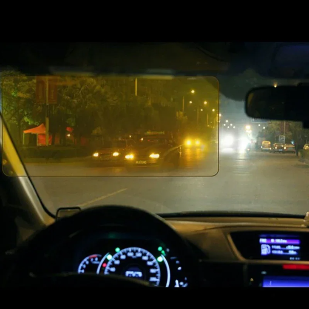 Clip-On Anti-Glare Shield for Safer Driving
