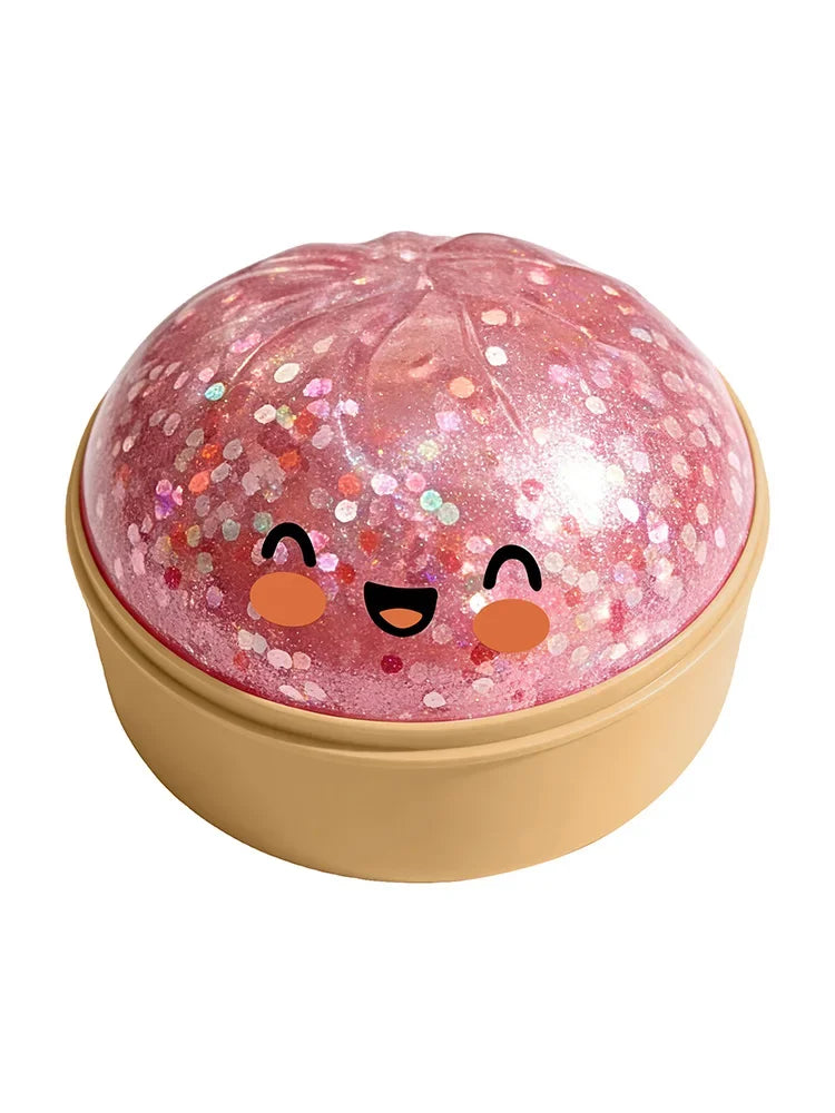 Dumpling Squishy Toy – Slow Rise Stress Relief Squeeze | Steamer Cage Design | 12 Collectible Styles