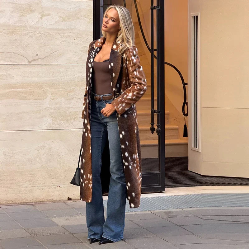 Ferryhill Bambi Faux Fur Long Coat