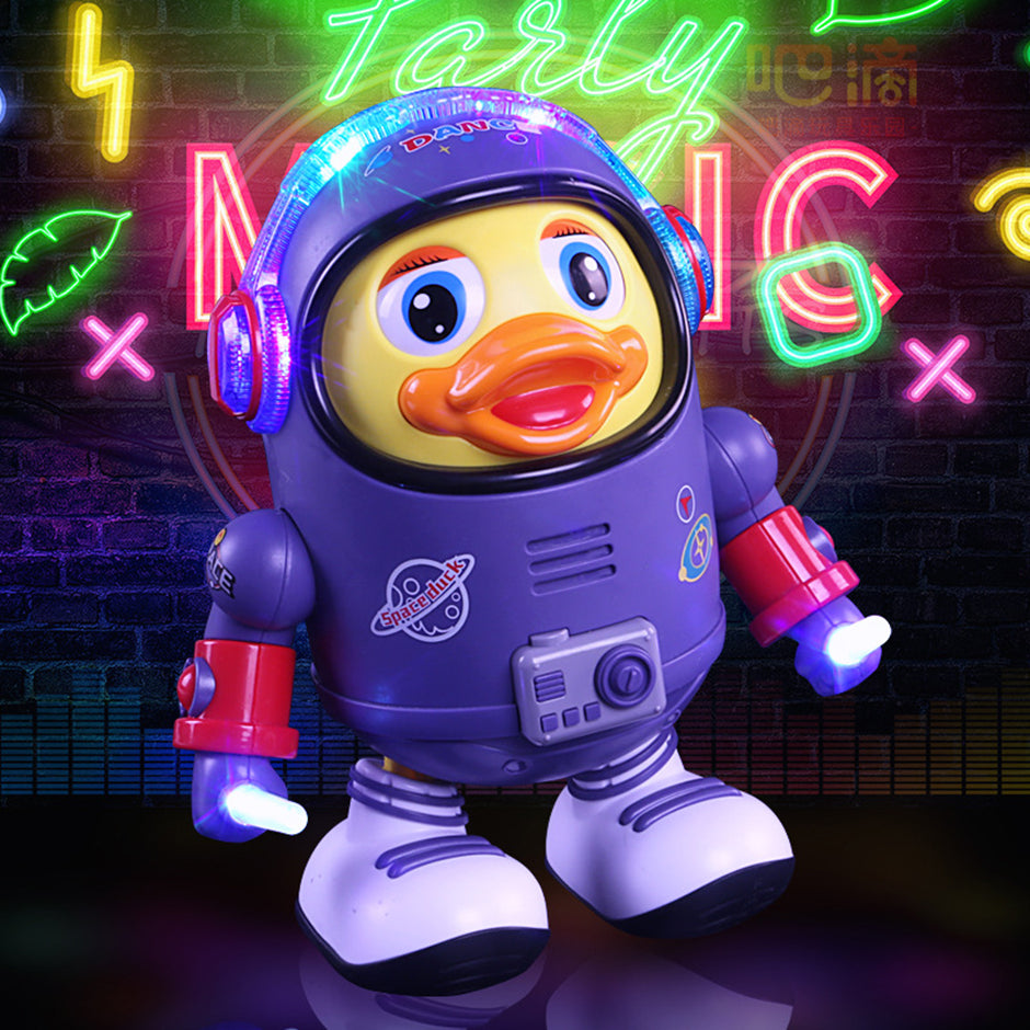 Dancing Duck Astronaut Toy with Light and Music