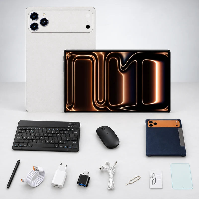 Nordspur | HK 18 PRO MAX Android Tablet – Dual SIM, 3G/4G, Keyboard & Mouse
