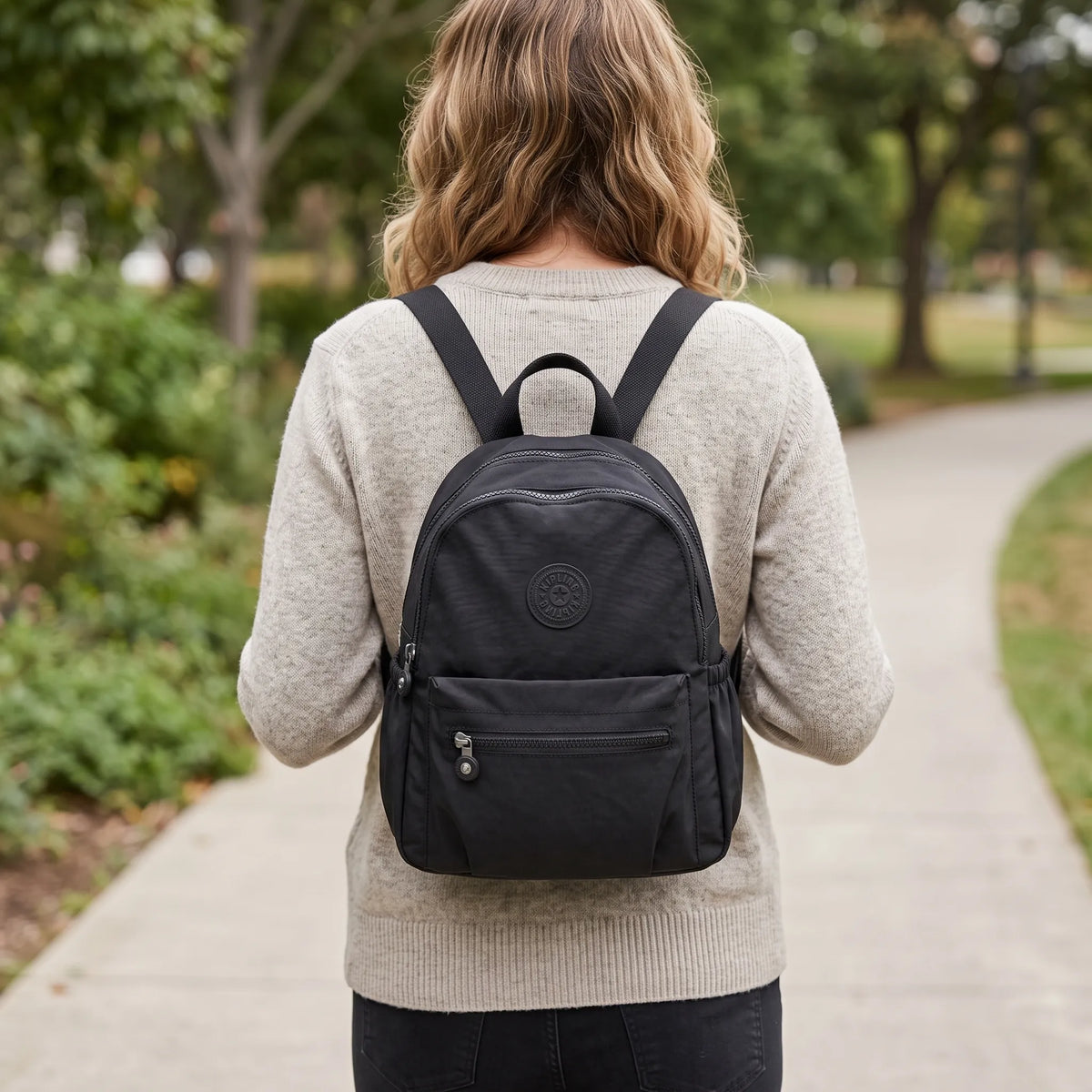Small Backpack Handbag With Top Carry Handle