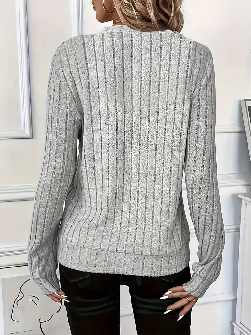 Comfortable Sweater with Quarter Zip