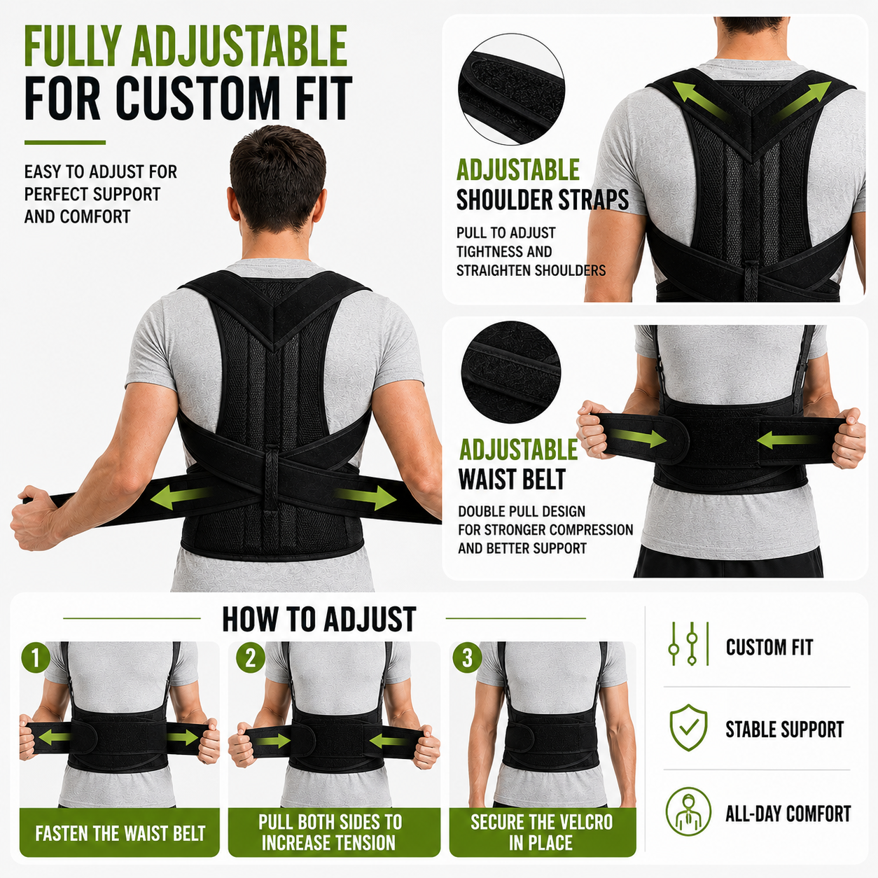 Nordspur | Spinalynx Adjustable One Piece Back Brace