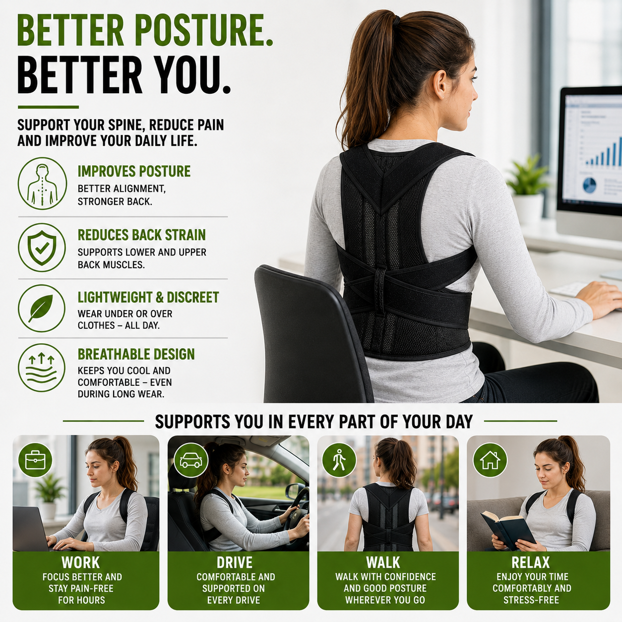 Nordspur | Spinalynx Adjustable One Piece Back Brace