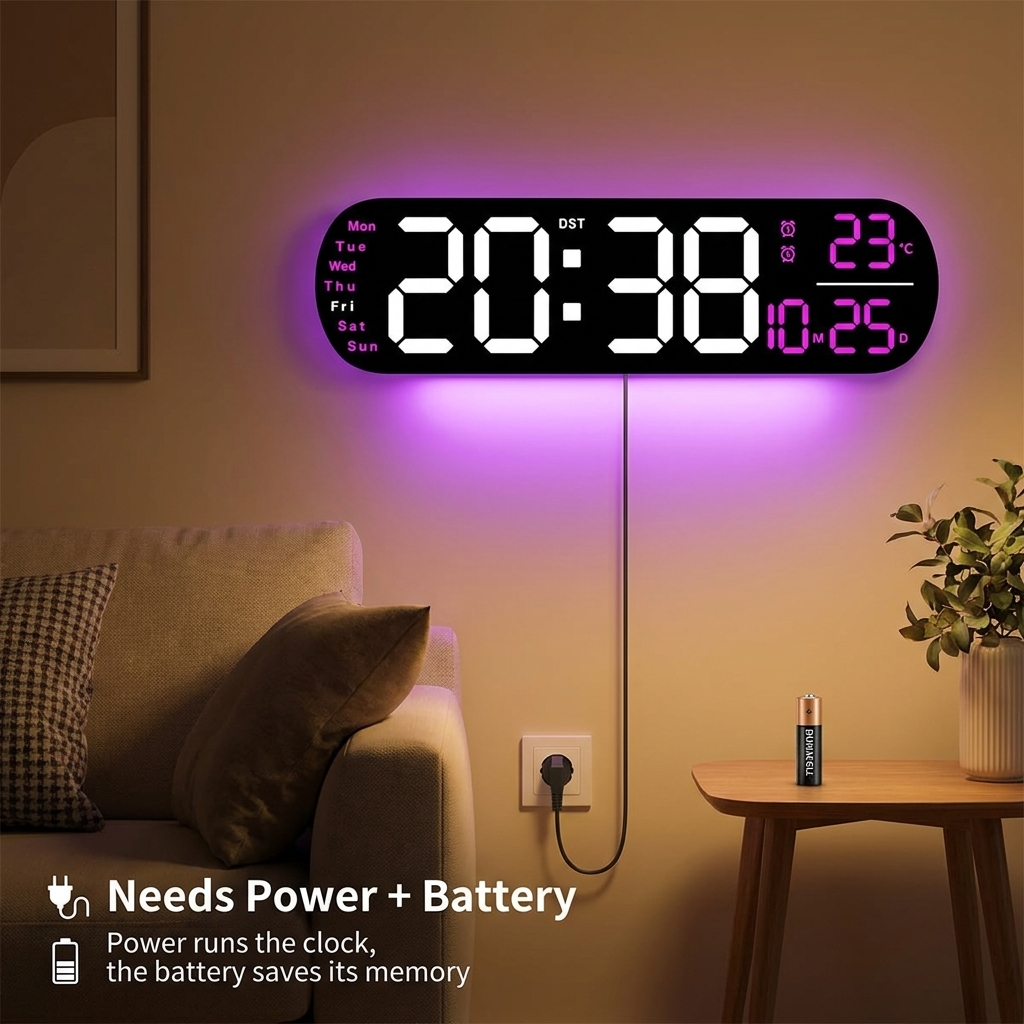 Smart LED Wall Clock