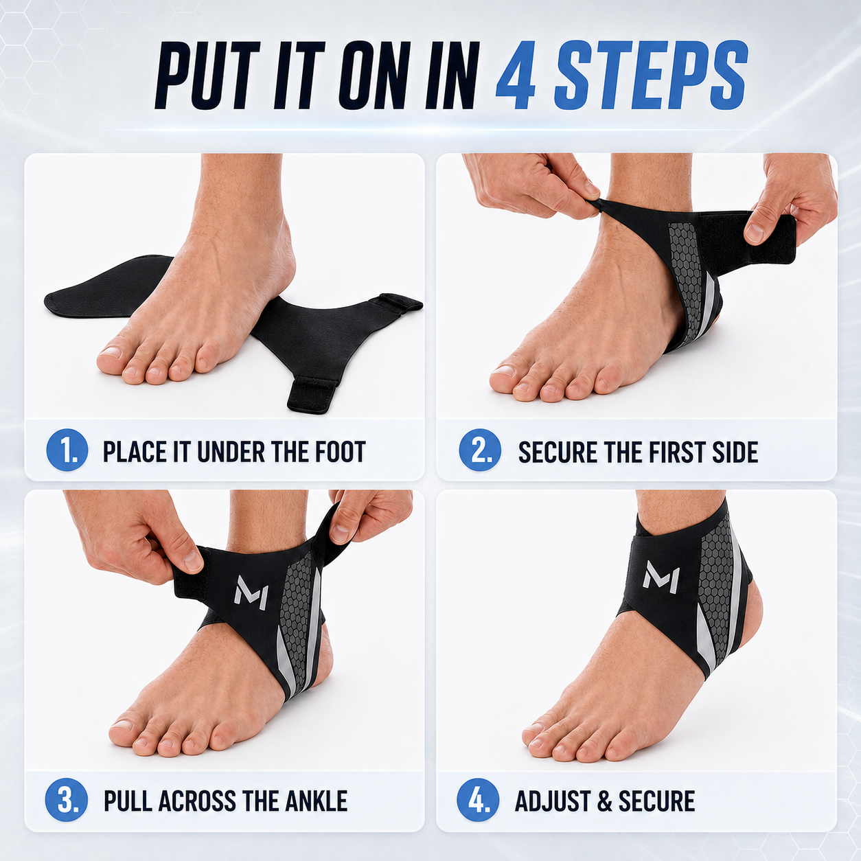 Nordspur | StrideSentry Adjustable Ankle Support Sleeve
