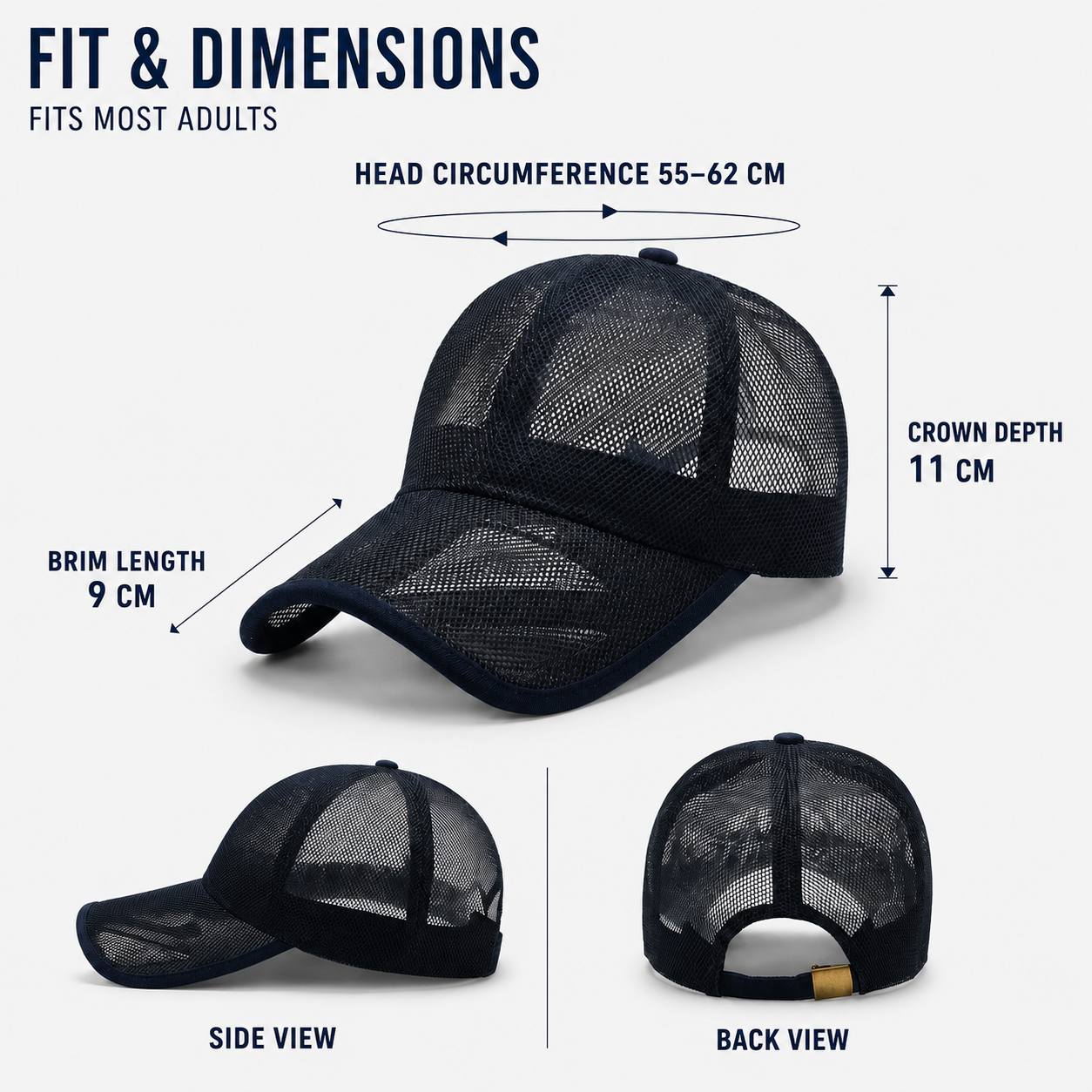 Nordspur | Brezzon Full Mesh Breathable Baseball Cap
