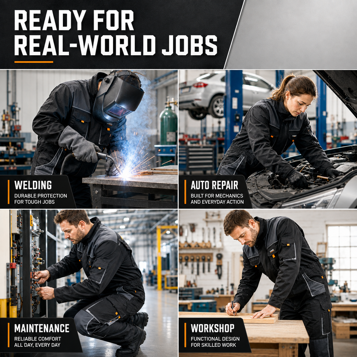 Nordspur | Gruvtek Multi-Pocket Bib Overall Workwear Suit
