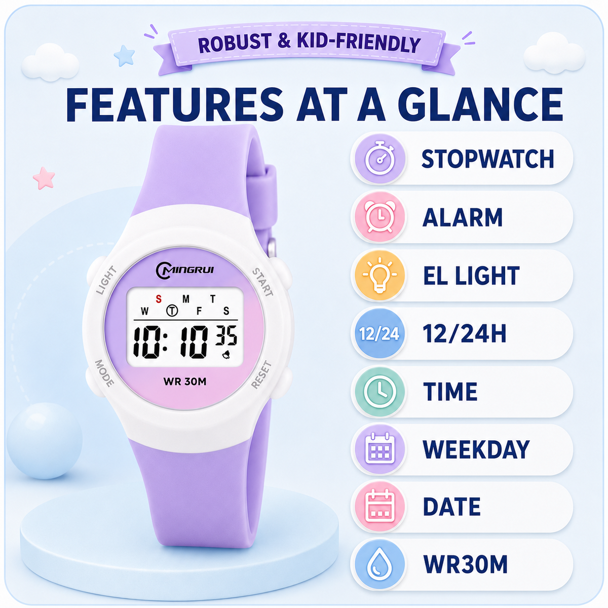 Nordspur | Kids Digital Sport Watch
