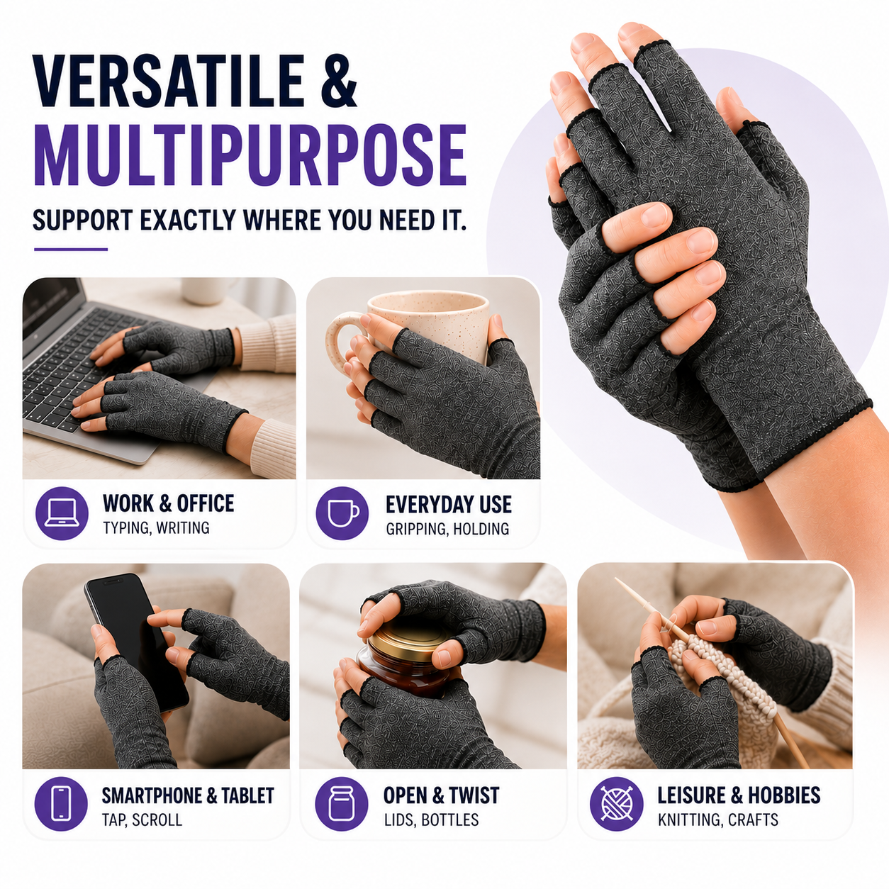 Nordspur | RelievoGlove Half Finger Compression Glove