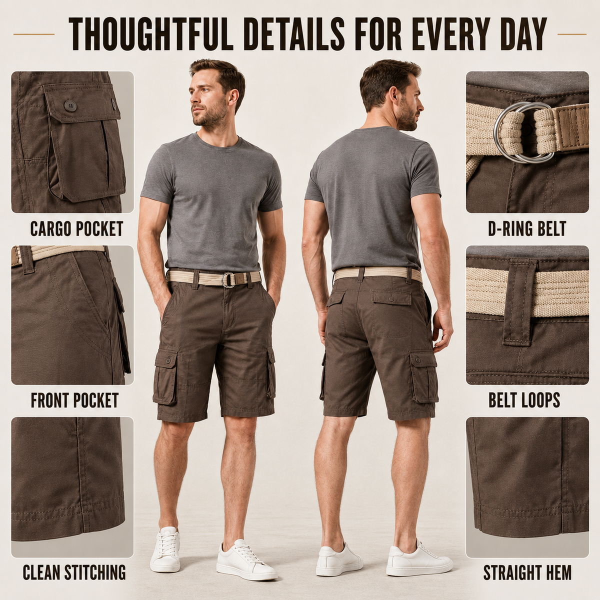 Nordspur | Trailford Knee Length Cargo Shorts